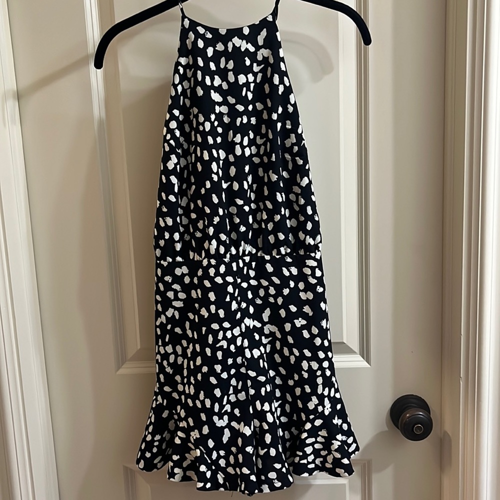 Women’s going out romper in black/white